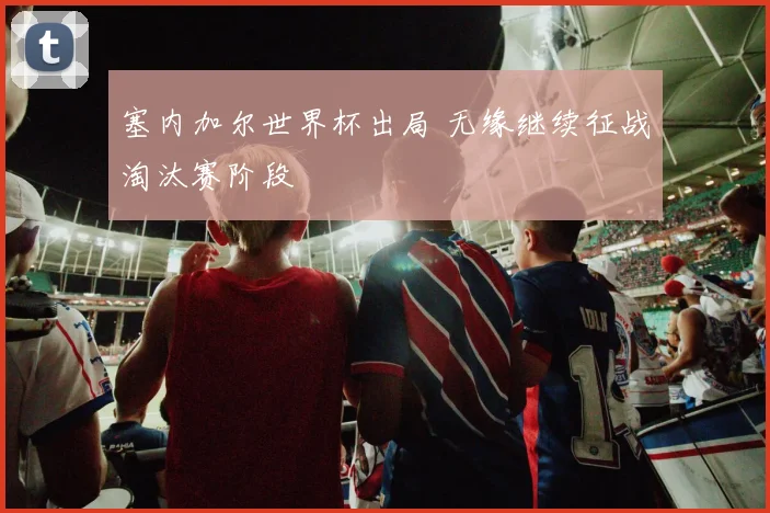 塞内加尔世界杯出局 无缘继续征战淘汰赛阶段